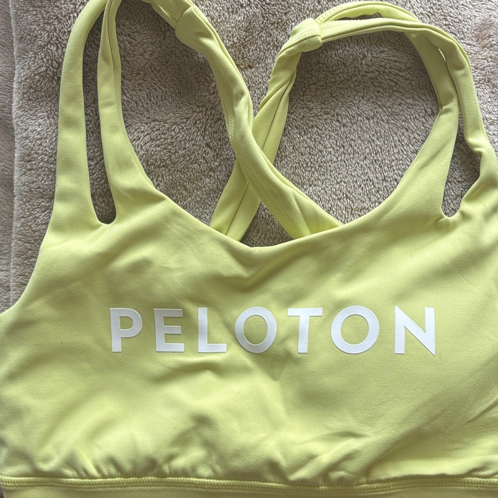 Peloton Women's Bright Yellow Sports Bra